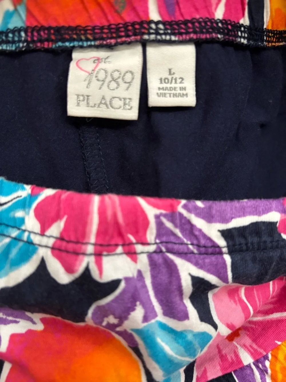 Vintage EST 1989 The Children's Place Girls Floral Top & Skirt Set L10/12 Cotton - Picture 4 of 6